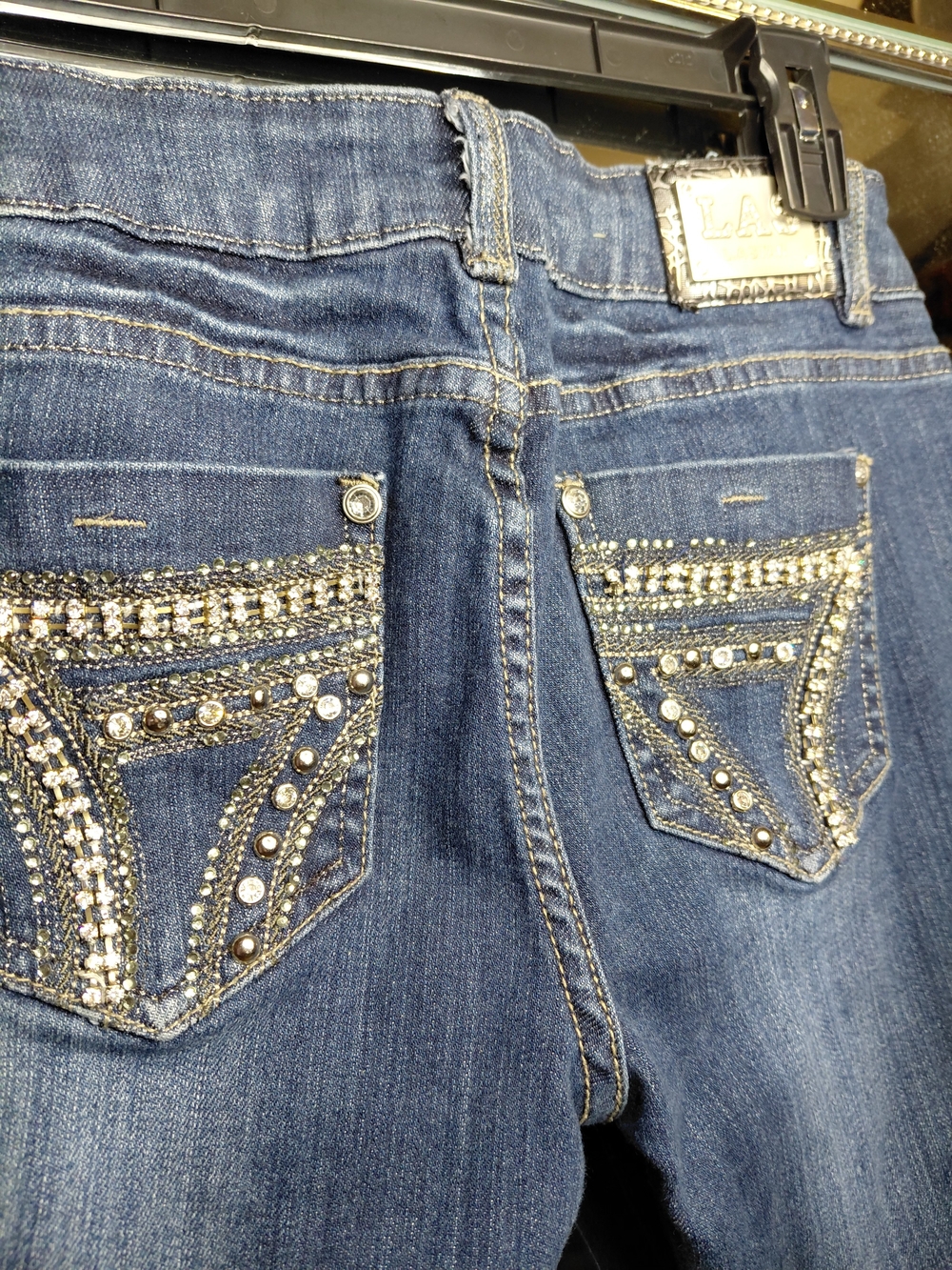 L.A. STAR RINESTONED JEANS - Picture 7 of 15